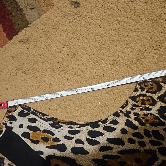 Perseption Leopard Astronomical Sleeveless Blouse - Picture 7 of 7